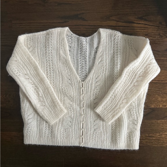 Sezane Sweaters - Sezane Susanna Cardigan Écru. - Size XS